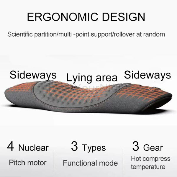 Back Massager Pillow With Heat Compress